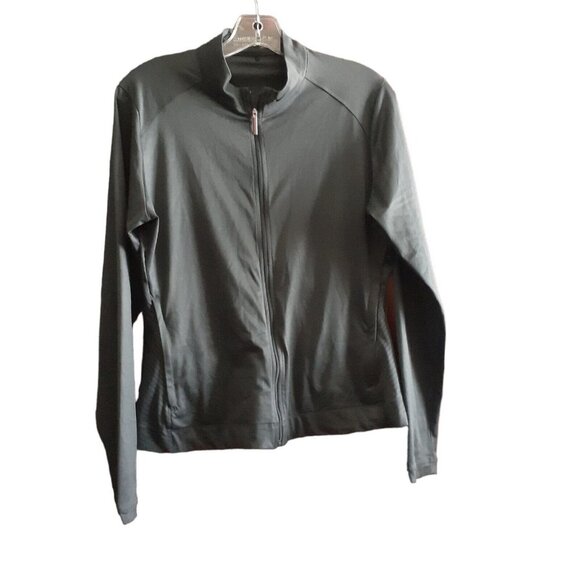 Nike Golf Dri-Fit Jacket Full Zip Gray Embroidered Logo S Activewear - Picture 9 of 11